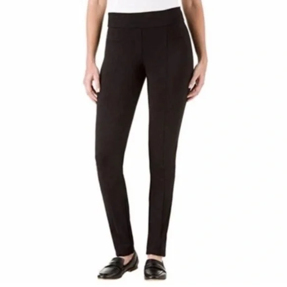 HILARY RADLEY Navy Blue Pull On small Knit Pants - Picture 1 of 7